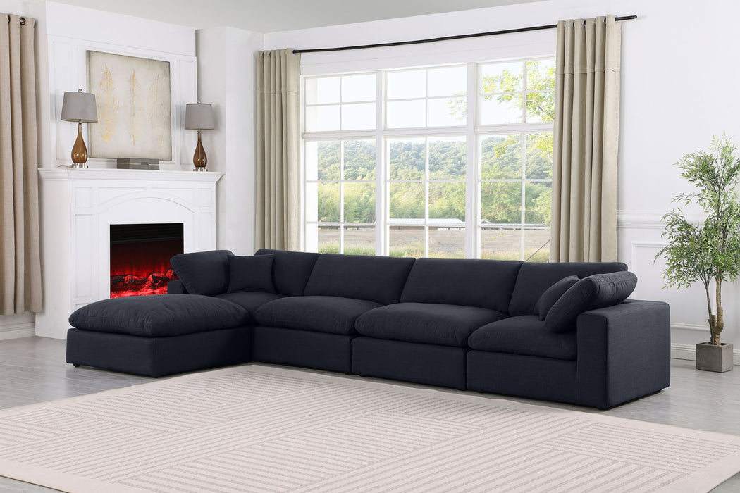 Comfy - 5 Piece Linen Modular Sectional With Chaise - Simple Home Plus