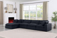 Comfy - 5 Piece Linen Modular Sectional With Chaise - Simple Home Plus