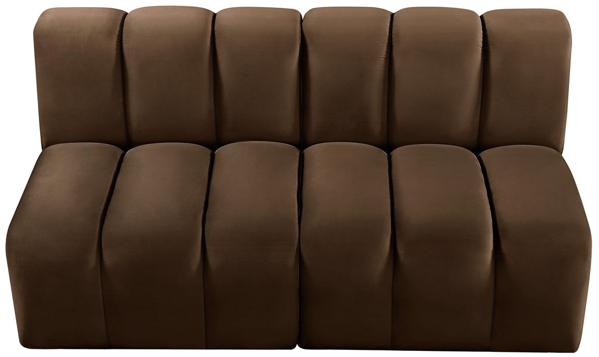 Arc - Velvet 2 Seats Modular Sofa - Simple Home Plus