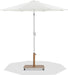 Fiji - Aluminum Patio Umbrella With Square Teak And White Base - Simple Home Plus