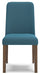 Lyncott - Blue / Brown - Dining Uph Side Chair (Set of 2) - Simple Home Plus