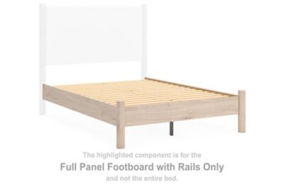 Cadmori - Full Panel Footboard With Rails - Tan - Simple Home Plus