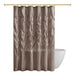 Laurel - Tufted Semi-Sheer Shower Curtain - Taupe - Simple Home Plus