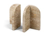 Dufresne - Genuine Marble Bookend - Travertine - Simple Home Plus