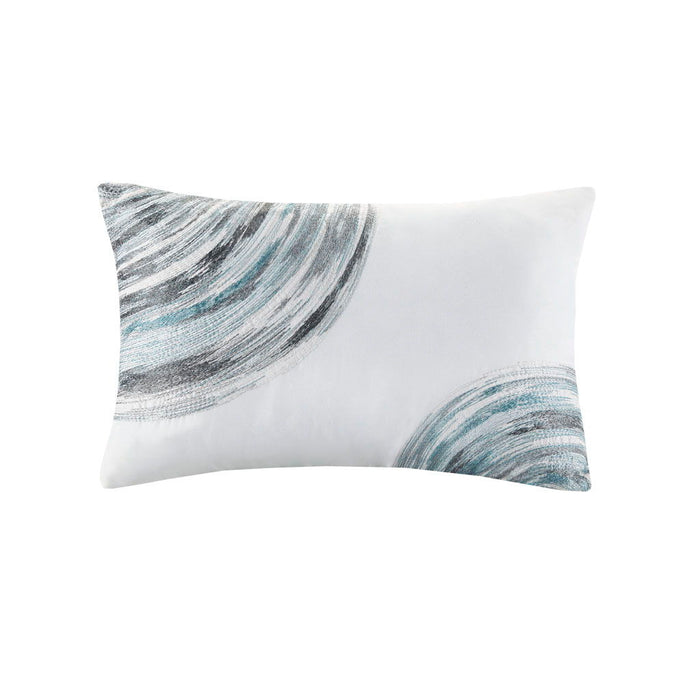 Saben - Twin Complete Reversible Coverlet And Sheet Set - Aqua - Simple Home Plus