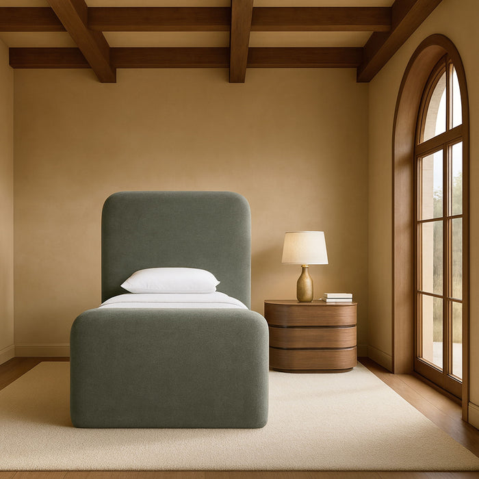 Fira - Chenille Fabric Upholstered Bed - Simple Home Plus