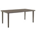 Grenada - Outdoor Rectangle Dining Table - Gray - Simple Home Plus
