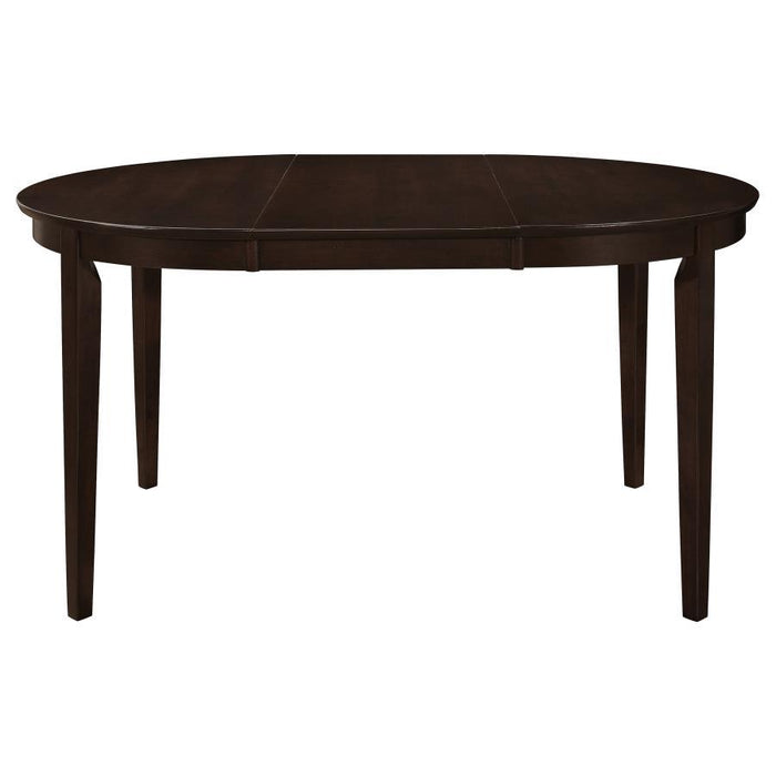 Gabriel - Oval Extension Leaf Dining Table - Cappuccino - Simple Home Plus