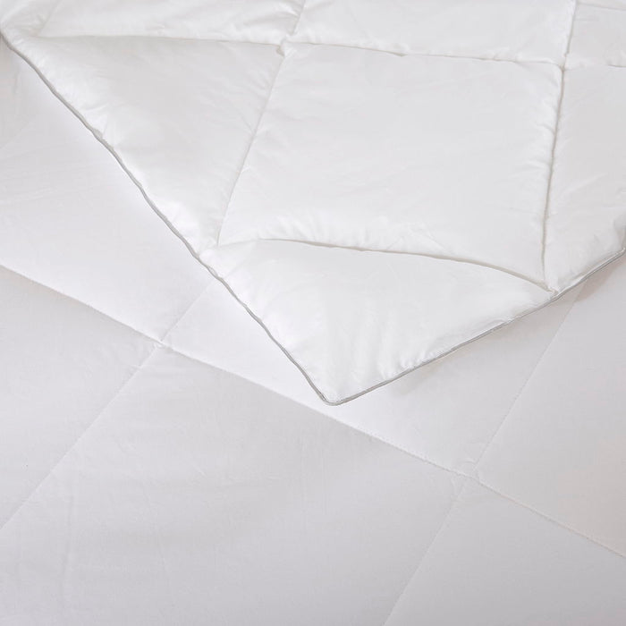 1000 Thread Count Cotton Rich - Rich Diamond Quilting Down Alternative Full Comforter - White - Simple Home Plus