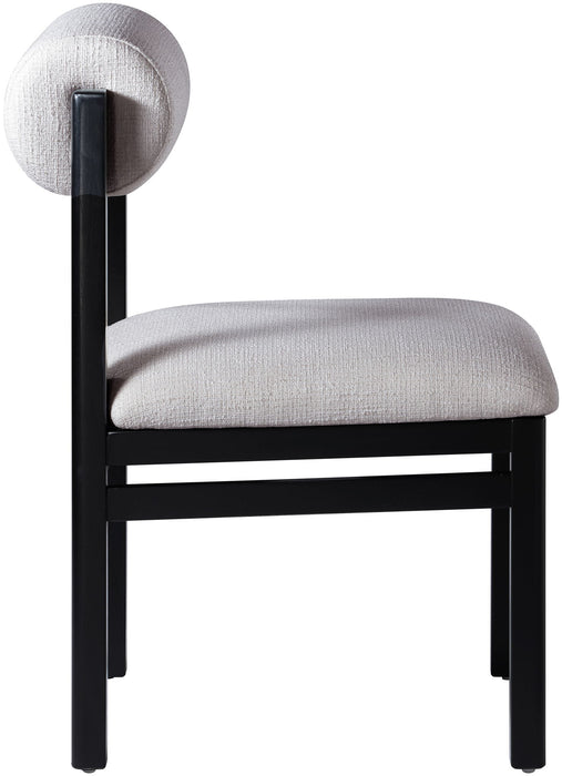Roundhill - Fabric Dining Chair (Set of 2) - Black Frame - Simple Home Plus