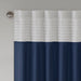 Amherst - 84" Polyoni Pintuck Window Panel - Navy - Simple Home Plus