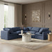Indulge - Linen 5 Piece Modular Corner Sectional - Simple Home Plus