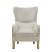 Arianna - Swoop Wing Chair - Linen - Simple Home Plus