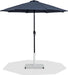 Fiji - Aluminum Patio Umbrella With Square White And Black Base - Simple Home Plus