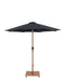Fiji - Aluminum Patio Umbrella With Square Teak Base - Simple Home Plus