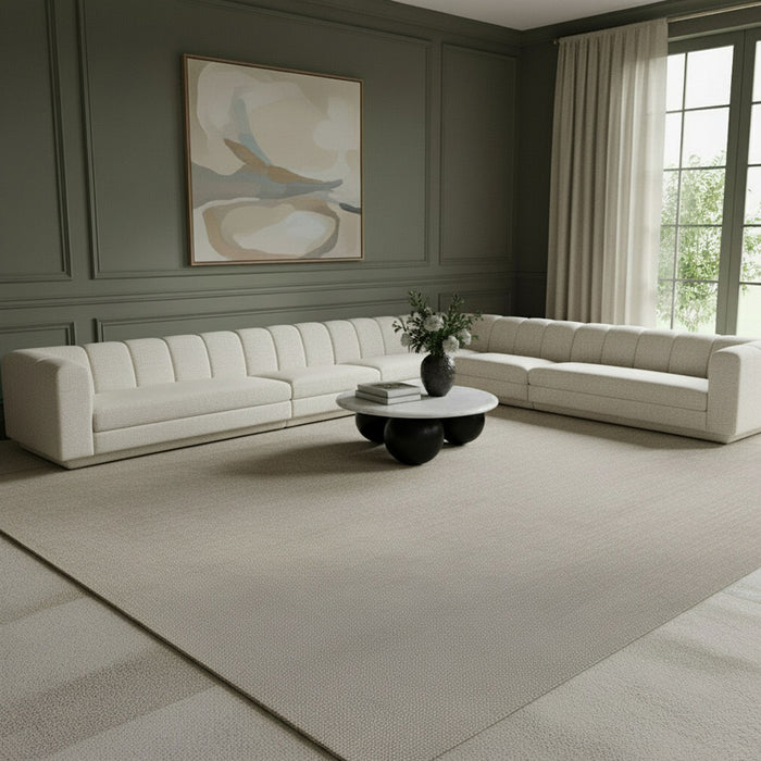 Modari - Sectional - Cream - Simple Home Plus