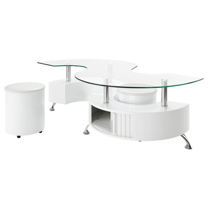 Buckley - 3 Piece Coffee Table And Stools Set - Simple Home Plus
