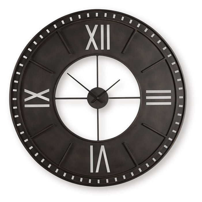 Lytle - Wall Clock - Antique Brown - Simple Home Plus
