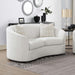 Rainn - Boucle Upholstered Sloped Arm Loveseat - Latte - Simple Home Plus
