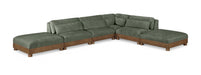 Turin - Chenille Fabric Upholstered Modular Sectional - Green - Simple Home Plus