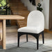 Waldorf - Chenille Dining Side Chair With Black Legs - Simple Home Plus