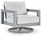 Hurley Park - Gray - Swivel Chair With Cushion - Simple Home Plus