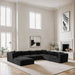 Shaggy - 7 Piece Modular U-Shaped Sectional With Ottoman - Simple Home Plus