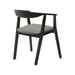 Santana - Wood Dining Chair With Black Frame - Simple Home Plus