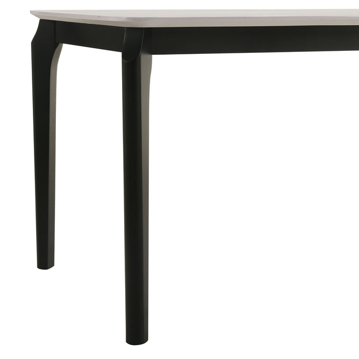Kimber - Marble Top Dining Table - Black / White