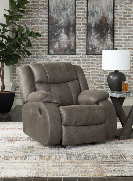 First Base - Gunmetal - Rocker Recliner - Simple Home Plus