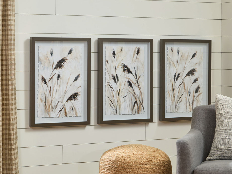 Honslow - Brown / Black / White - Wall Art Set (Set of 3) - Simple Home Plus