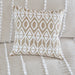 Anslee - Embroidered Square Decorative Pillow - Taupe - Simple Home Plus