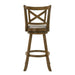 Kodi - Modern Farmhouse Swivel Wood Bar Height Kitchen Bar Stool - Simple Home Plus