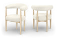 Sable - Vegan Leather Upholstered Dining Chair (Set of 2) - Painted Natural Base - Simple Home Plus
