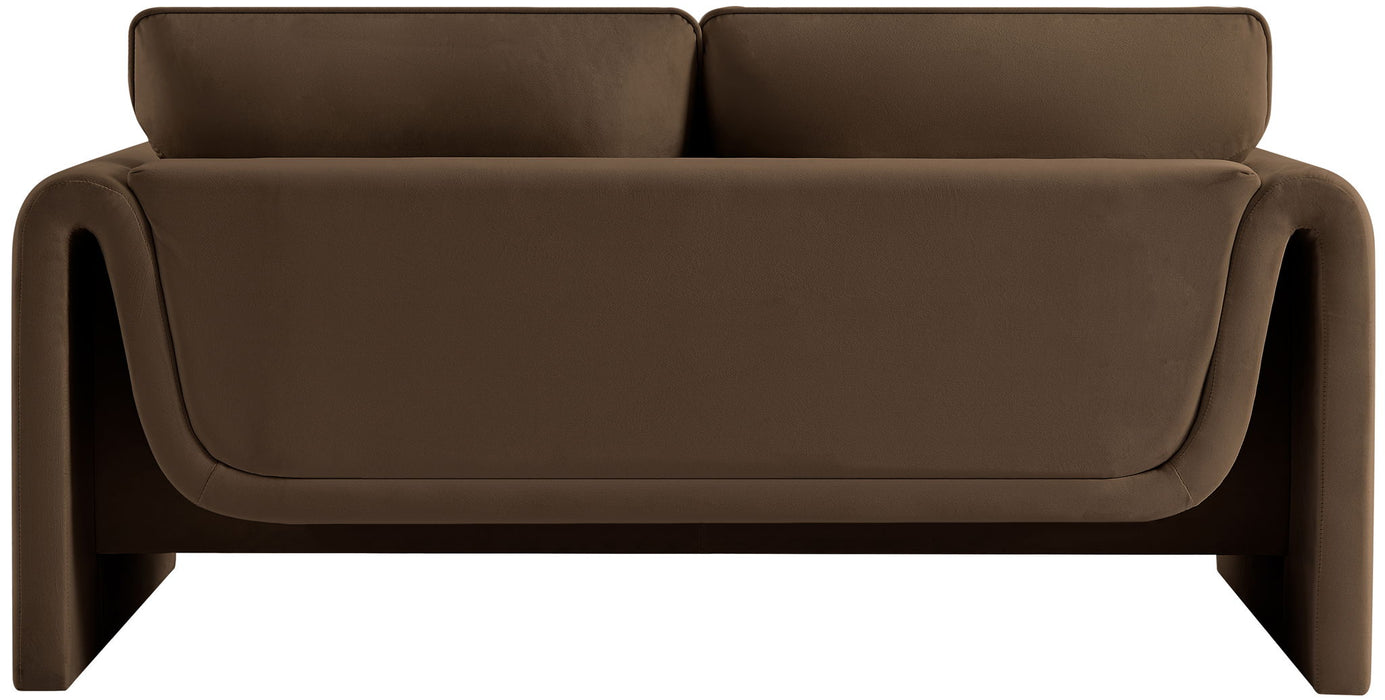 Sloan - Velvet Loveseat - Simple Home Plus