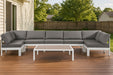 Nizuc - Outdoor Patio 7 Piece Modular Sectional With White Frame - Simple Home Plus