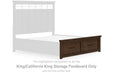 Taffenbrook - King/California King Storage Footboard - Medium Brown - Simple Home Plus