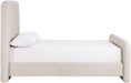 Fira - Linen Textured Fabric Upholstered Bed - Simple Home Plus