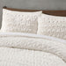 Blair - Ruched Fur Down Alternative Comforter Set - Ivory - Simple Home Plus