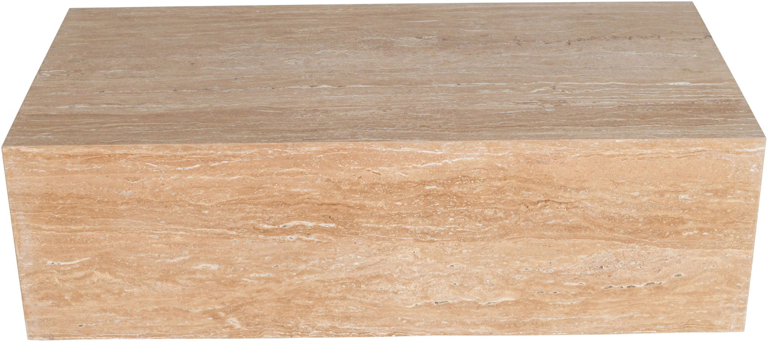 Bolzano - Travertine Coffee Table - Natural - Simple Home Plus