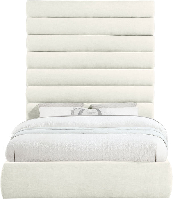 Adam - Chenille Fabric Bed With 89" Headboard - Simple Home Plus