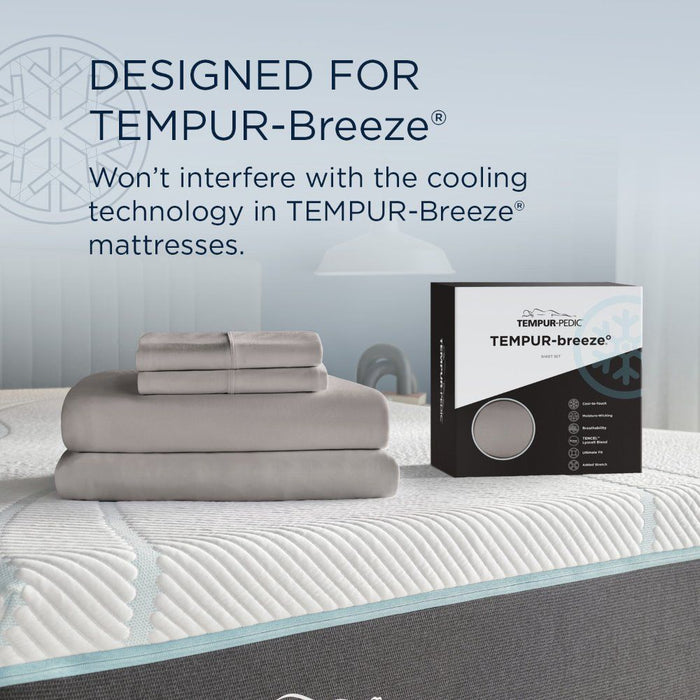 Linens - Tempur Breeze Cooling Sheet Set - Graphite - Simple Home Plus
