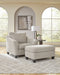 Willarae - 2 Pc. - Chair And A Half, Ottoman - Taupe - Simple Home Plus