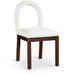 Conrad - Linen Dining Chair With Brown Legs - Simple Home Plus