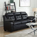 Finley - Upholstered Padded Arm Tufted Sofa - Black - Simple Home Plus