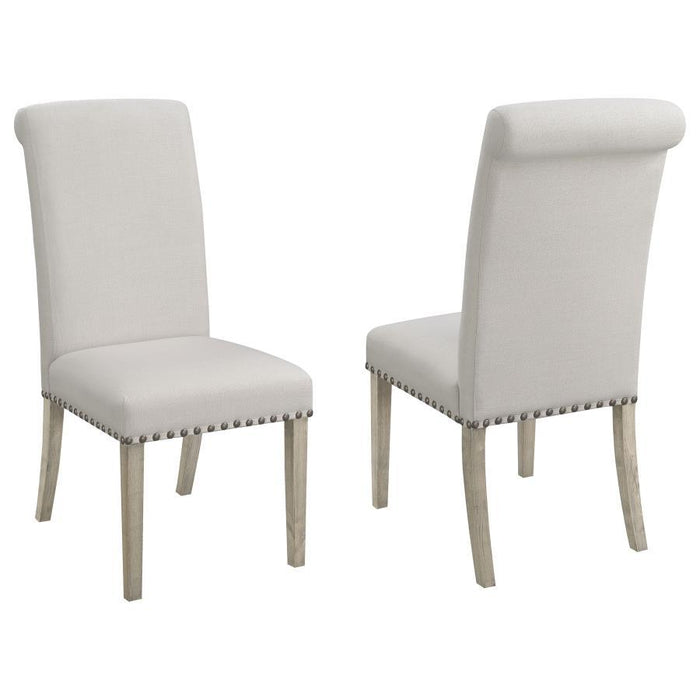 Salem - Fabric Upholstered Dining Side Chair (Set of 2) - Beige - Simple Home Plus