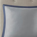 Powell - California King Embroidered Comforter (Set of 8) - Navy - Simple Home Plus