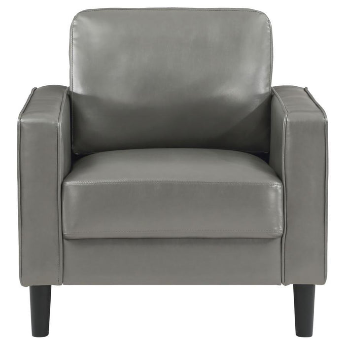 Ruth - Upholstered Track Arm Accent Chair - Simple Home Plus