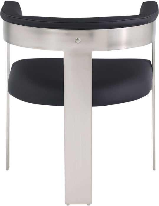 Romeo - Faux Leather Dining Chair With Silver Base (Set of 2) - Simple Home Plus