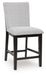 Neymorton - Dark Grayish Brown - 5 Pc. - Rectangular Dining Room Counter Table, 4 Barstools - Simple Home Plus
